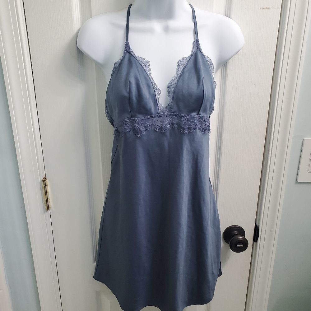 Victoria Secret Dress Mini Backless Satin Baby Doll Romantic Fairy Coquette
